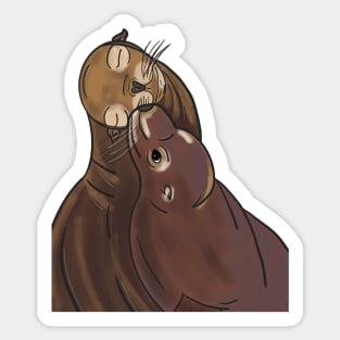 Sea Lion Love - Sticker